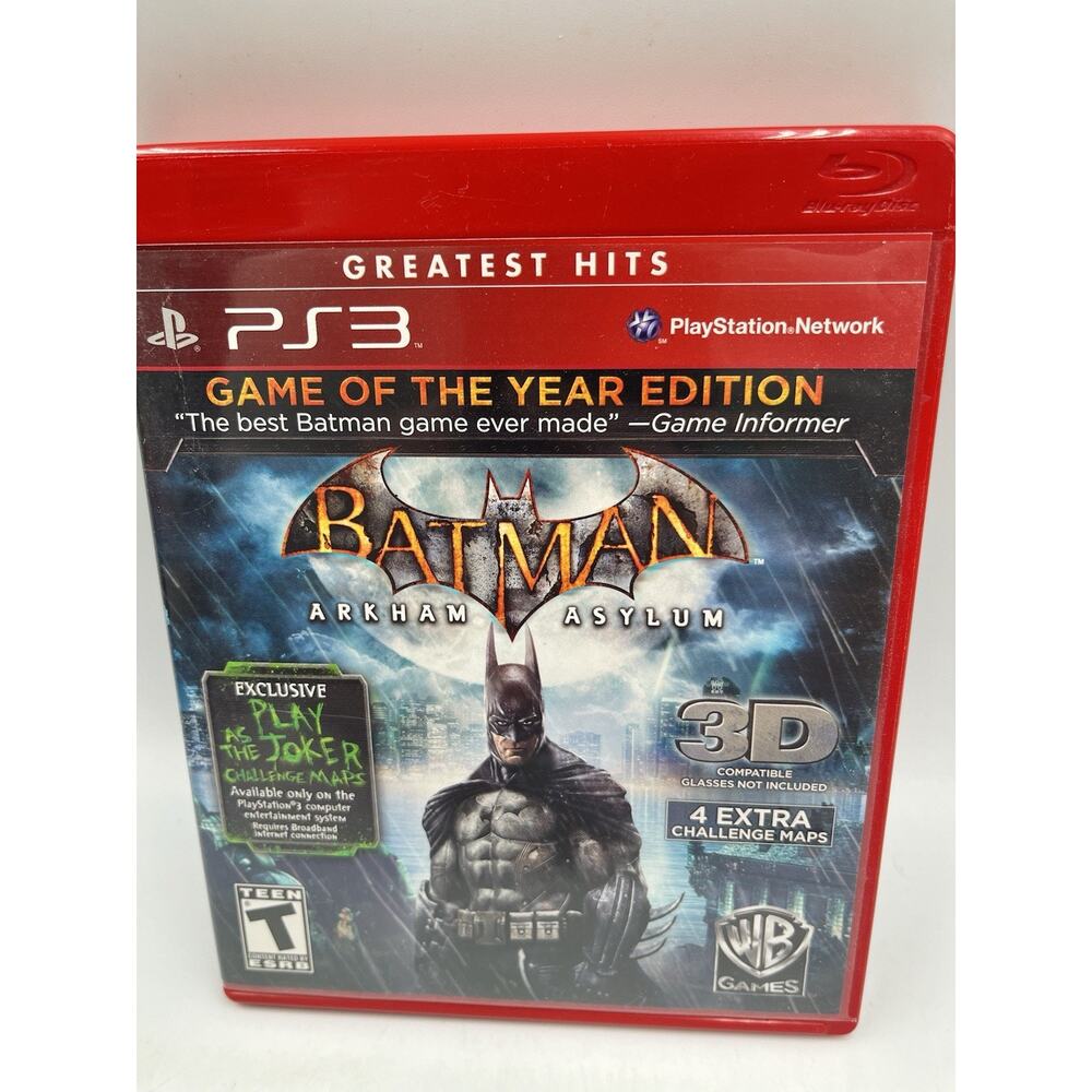 Batman Arkham Asylum Game of the Year Edition PS3 CIB